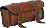 This saddle bag is with a large capacity vintage look, which is the best partner for traveling. You can secure it in different positions. Fit a water bottle drink, driver’s license, registration, pass, cell phone, hairbrush, gloves, sunglasses, ETC.